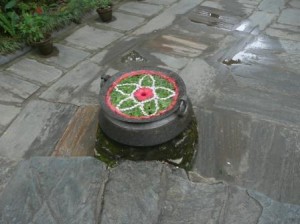 The resort is packed with beautiful details. Like this flower decoration.