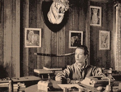 Mette Rolff at work at Tiger Tops