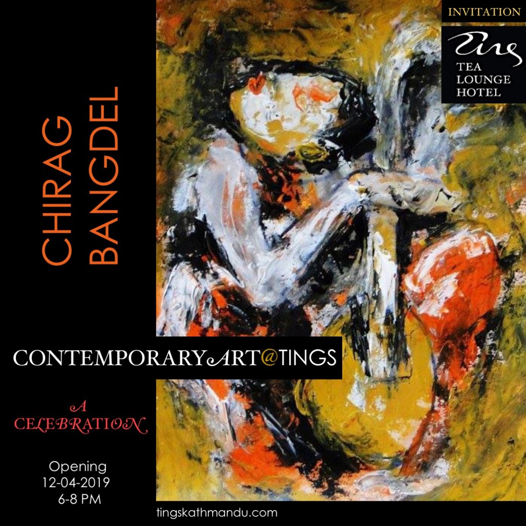 Chirag Bangdel has new works at his art exhibition at Tings Kathmandu. Opening on 12 April 2019.